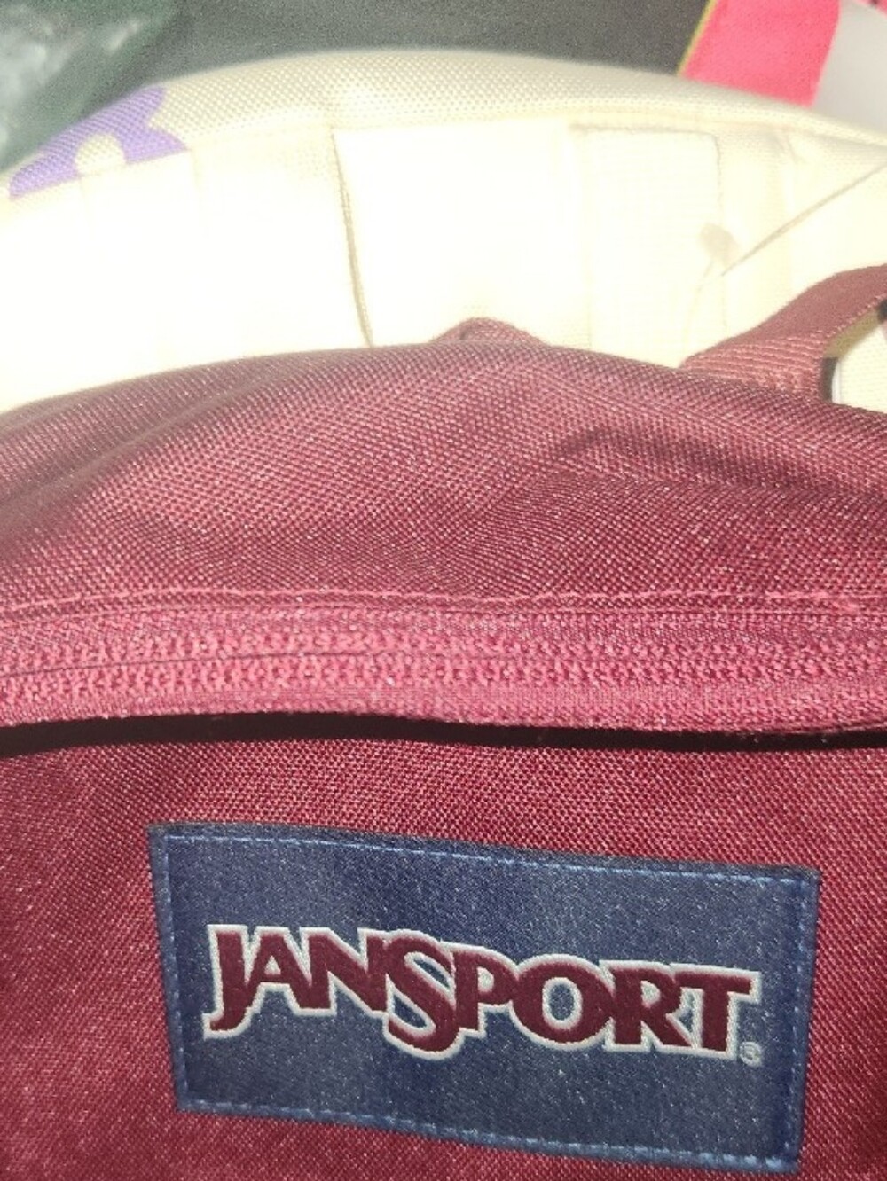 Jansport Burgundy Everyday Transport russet red Backpack with Front Pocket - Picture 8 of 13